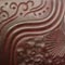 #9 Rust: Bronze base with deep red hand rubbed into recesses